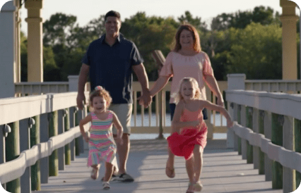Jeff, a patient on POTELIGEO for mycosis fungoides (MF), with his family